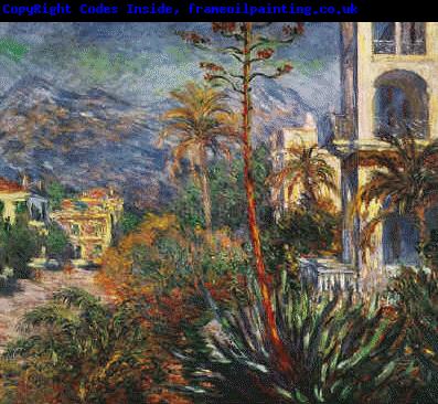 Claude Monet Village with Mountains and Agave Plant